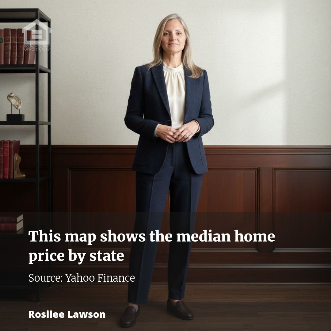 This map shows the median home price by state